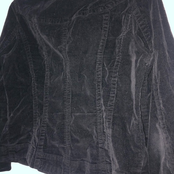 Black Corduroy Jean Style  Jacket - Picture 4 of 6